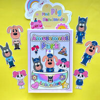 Công viên trò chơi cùng Cảnh sát trưởng Labrador và những người bạn - Búp bê giấy Pighandmade