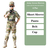 Congme Người Lính Trang Phục Cảnh Sát Cho Trẻ Em Quân Đội Cảnh Sát cosplay Bé Trai Bé Gái Ngụy Trang Chiến Đấu Huấn Luyện
