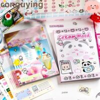 Conguying 50 Cái / túi Giấy Đĩa Đồng, Phim Flash Khung Ảnh Die Cut Sticker, Sổ Lưu Niệm Điện Thoại 2 Phong Cách Hợp Thời Trang