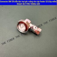 Connector DIN 7/16 đầu đực loại góc vuông cho cáp Feeder 1/2 (Cáp mềm) HCAAY-50-9 P/N: 7/16MA-1/2H