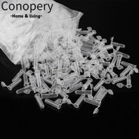 Conopery 500 Chiếc 2ml Hộp Bảo Quản, Lọ Nhựa Trong Suốt Ống Mẫu, Chai Nhỏ Tốt Nghiệp Hương Thơm, Hạt, Chất Lỏng