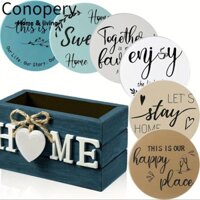 Conopery 6 Cái / bộ Đế Lót Ly Cách Nhiệt, Bộ Đồ Ăn Nhà Bếp Gia Đình Bằng Gỗ, Chống Sò Nhà Tình Yêu Cốc Khay Trang Trí