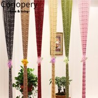 Conopery Chuỗi rèm 1mx2m pha lê thủy tinh sương thả chuỗi hạt cửa sổ