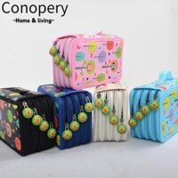 Conopery Pencil, 72 holes water-proof pen pouch, portable with zipper pu túi bút chì dung lượng lớn thanh thiếu niên