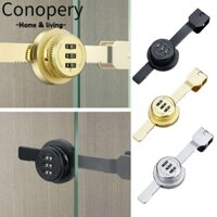 Conopery Set 2 Ổ Khóa Mật Mã 3 Số Không Cần Đục Lỗ Cho Cửa Kính / Tủ Đồ Dùng