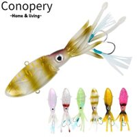 Conopery Váy mực phát sáng Mồi, Mồi câu cá cao su mềm 90g-133mm Váy mực, Mồi câu cá di động Váy bạch tuộc Dạ quang Bạch tuộc Trolling Mồi câu cá biển