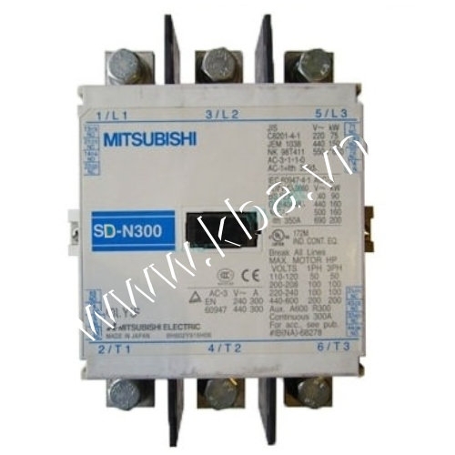 Contactor Mitsubishi SD-N300 300A 2NO+2NC 24V