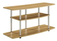 Convenience Concepts Designs2Go 3-Tier Wide TV Stand, Light Oak