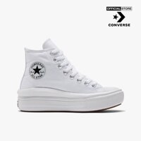 CONVERSE - Giày sneakers nữ cổ cao Chuck Taylor All Star Move 568498C-0000_WHITE