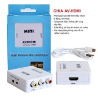 Convertor - RCA to HDMI - Bộ Chuyển AV sang HDMI (chuyển đổi cho thảm bay qua TV mỏng HDMI)