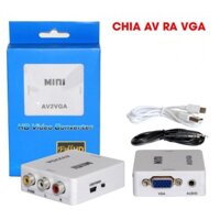 Convertor - RCA to VGA - Bộ Chuyển AV sang VGA