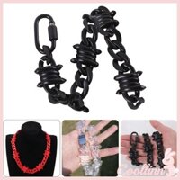 Coo Acrylic Dây Thép Gai Dây Xích Phụ Kiện Vòng Cổ Cho Thời Trang Chuyển Tiếp Nữ