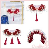 Coo Thêu Cổ Giả Áo Sơ Mi Cô Gái Trang Trí Cổ Áo Cổ Trung Quốc Cổ Trang Phục Cổ