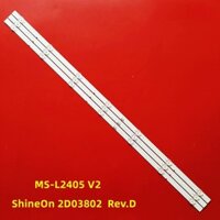 Coocaa 40S5G - Bộ 3 thanh có 7 đèn LED 3v (76cm) cho TV Coocaa 40S5G Asanzo 43S51 Skyworth 40H5 40K6S MS-L2405 V2
