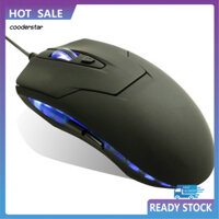 Cood 6 nút Matte ABS Giao diện USB Chuột chơi game máy tính phát sáng có dây điện