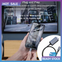 Cood Đầu ra ổn định Bộ chuyển đổi tương thích HDMI cho điện thoại Máy tính 4K 60HZ Hình ảnh rõ ràng Type-C sang HDMI Cáp Video tương thích Cắm và chạy