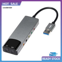 Cood Ebu Giao diện âm thanh Thẻ âm thanh bên ngoài Usb 2.0 Usb Card âm thanh bên ngoài cho máy tính xách tay Pc Windows 8 / 7 / xp Quang Spdif Đầu vào Bộ chuyển đổi âm thanh Bộ khuếch đại Ghi âm đa chức năng