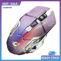 Cood Free Wolf X8 Silent 24GHz 2400DPI Bộ thu USB chuột quang không dây 6 phím