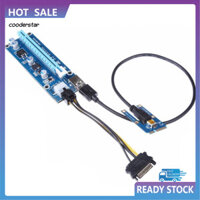 Cood Mini PCI-E sang PCI-E x16 Riser Card đồ họa ngoài + 60 cáp USB cho máy tính xách tay