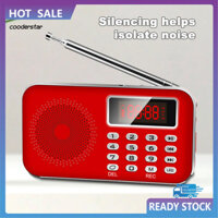 Cood PW-cut Memory FM Radio cho ngoài trời 2 Inch 3W USB / TF / AUX Mini MP3 Player Mini