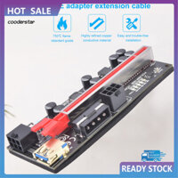 Cood Thẻ chuyển đổi GPU màu đỏ Phụ kiện máy tính PCI-E 1X sang PCI-E 16X Thẻ mở rộng GPU Chống mài mòn