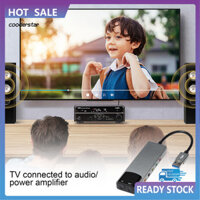 Cood Usb Card Âm Thanh 5.1 Card Âm Thanh Usb Sợi Quang Spdif Card Âm Thanh Cho Máy Tính Bên Ngoài Thẻ Âm Thanh Đa Năng Với Ac-3 Hỗ Trợ Cho Âm Thanh 5.1 Tương Thích Dts Âm Thanh Cao