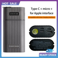 Cood với đèn pin LED Vỏ sạc pin cho điện thoại thông minh 2 X 18650 21700 Vỏ sạc dự phòng di động phổ thông