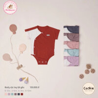 [COOKIE] Bodysuit cộc tay lật gấu cho bé size 0-1y