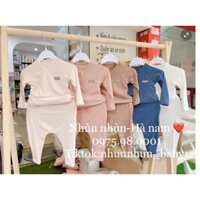 {Cookie}Bộ sơ sinh cài chéo/cài lệch cạp cao Cookie ( có bán riêng set pk mũ+ yếm + bao tay chân)