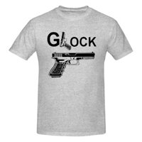 Cool Glock Pistol Handgun Áo Sơ Mi Trắng Họa Tiết Súng Lục Cơ Bản Gildan