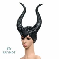Cool Mũ Halloween Sừng Cosplay Maleficent Ác Nữ Hoàng Mũ Mũ Trang Phục vn