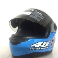 Cool ngầu Mũ bảo hiểm Fullface ASIA MT136 Tem Ngỗng xanh V18 đi cùng đuôi gió và sừng bat man
