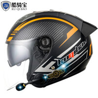 Cool Riding Bao Electric Motorcycle Bluetooth thông minh Bốn mùa Đầu máy phổ quát Chống nắng Half Helmet Mũ bảo hiểm
