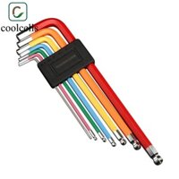 Coolcells Allen Bộ chìa khóa 7 chiếc Bộ cờ lê đa dụng cụ để sửa chữa xe đạp MTB Xe đạp Tay dài Cờ lê L Bộ cờ lê Wera Joker Cờ lê mở bóng phẳng Cờ lê Wera