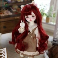Coolcells Bjd Doll Tóc Giả, Tóc Xoăn Nhiều Màu Bjd SD Doll Hair, Tóc Giả Sợi Nhiệt Độ Cao Handmade DIY Bjd Tóc Giả Phụ Kiện Quà Tặng Trẻ Em