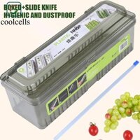 Coolcells Cling Film Cutter, Hộp Đựng Giấy Nhựa Bọc Thực Phẩm, Dụng Cụ Cắt Lớn Hộp Cuộn Có Thể Tái Sử Dụng Máy Cắt Giấy Cho Phụ Kiện Dụng Cụ Nhà Bếp