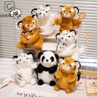 Coolcells Con Rối Tay Hổ, Con Rối Thú Nhồi Bông Sang Trọng, Vui Nhộn Sang Trọng Mẹ Con Gấu Trúc Hổ Búp Bê Sang Trọng Mầm Non