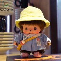 coolcells Coolcells Monchi Búp bê sang trọng, Con rối tay khỉ nhỏ Monchi Đồ chơi sang trọng, Sáng tạo Kawaii Hoạt hình Monqiqi Monchi Cô gái búp bê nhồi bông