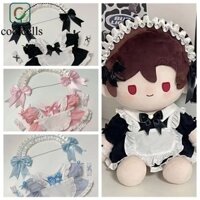 Coolcells Idol Dolls Váy gạc trắng, Phụ kiện búp bê Mũ nón Quần áo búp bê Cotton 40cm, Bộ đồ Kawaii Váy búp bê bông nhồi bông Bộ sưu tập váy búp bê Cotton Kawaii