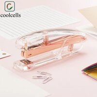 Coolcells Kim bấm trong suốt, Kim bấm giấy hoa hồng thủ công, Quà tặng văn phòng phẩm cho trẻ em Công cụ đóng sách trong suốt Máy đóng sách sáng tạo Sinh viên