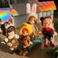 Coolcells Ob11 BJD Doll, 13 khớp Búp bê khớp nối có thể tháo rời đầy màu sắc, Nhà chơi Nhựa 13cm dễ thương 1 / 12 Búp bê BJD Trẻ em
