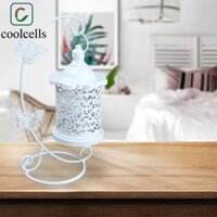 Coolcells Sắt Rỗng Chân Nến, Thủ Công Ins Treo Đèn Lồng Nến, Vintage Trang Trí Sắt Nghệ Thuật Lồng Chim Nến Đèn Lồng Máy Tính Để Bàn