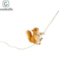 Coolcells Sóc Điêu Khắc, Đồ Trang Trí Dây Leo Sáng Tạo Sóc Tượng, Phong Cảnh Sân Vườn Mô Phỏng Sóc Nhựa Thủ Công Tượng Khỉ Trang Trí Nhà Cửa