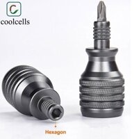 Coolcells Tua Vít 7 Trong 1, Bit Điều Khiển Vít Phillips Cấp Công Nghiệp, Hợp Kim Titan Di Động Độ Chính Xác 1 / 4 Inch Torx Tua Vít Bit Dụng Cụ Sửa Chữa Nhà