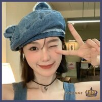 Coonn Bé Gái Gấu Beret Handmade Mũ Mỏ Vịt Họa Sĩ Mũ Cho Bạn Gái