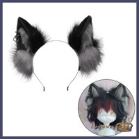 Coonn Sói Tai Mèo Con Handmade Động Vật Lông Mèo Đầu Vòng Tóc Cho Hóa Trang