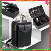 Cốp ba lô quai vàng đựng đồ trang điểm Make up chuyên nghiệp Minhchaubeautyshop