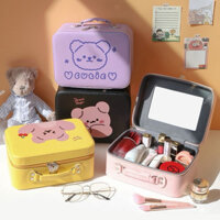 Cốp đựng đồ trang điểm 4 màu có quai xách tiện dụng