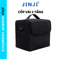 Cốp Đựng Đồ Trang Điểm cá nhân vải 2 Tầng Dùng Cho Makeup Phun Xăm Nail Trang Điểm JINJI