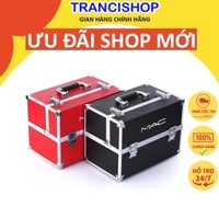 Cốp đựng đồ trang điểm MAC 4 ngăn đựng đồ makeup, nail bằng nhôm chắc chắn TRANCI